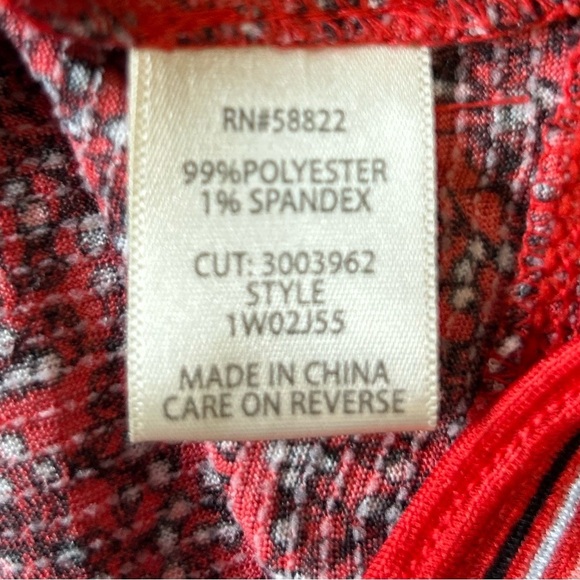 Max Studio Red Sleeveless Tiered Tunic/Dress. Size 2X. Great for Layering! - Picture 4 of 8